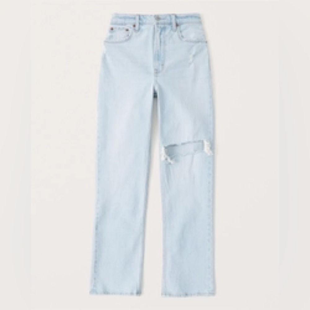 Abercrombie 90s Ultra High Rise Straight Jeans
